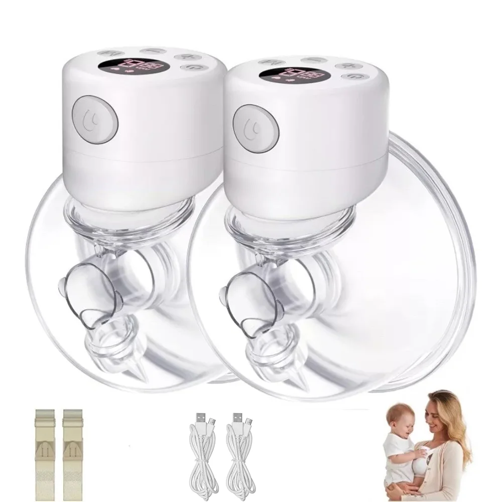 BornBL S12 extractor de leche eléctrico doble/simple, extractor de leche portátil manos libres para mamá, extractor de lactancia deslizante para bebé