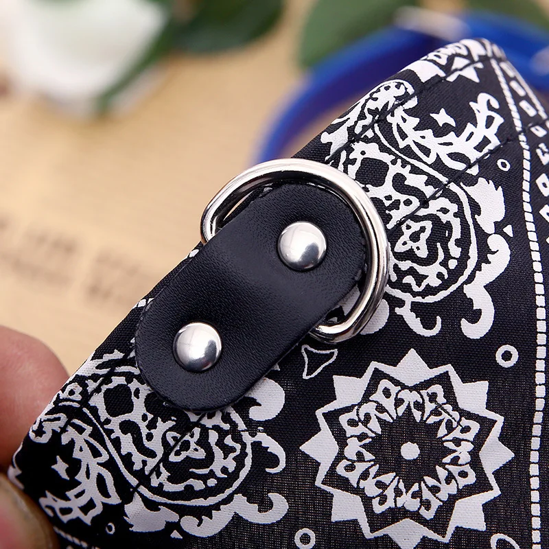 Pañuelo Triangular Económico para Perros y Gatos Pequeños y Medianos, Bandanas con Estampado Étnico para Mascotas, Yorkshire, Gotas, Productos de Aseo para Mascotas