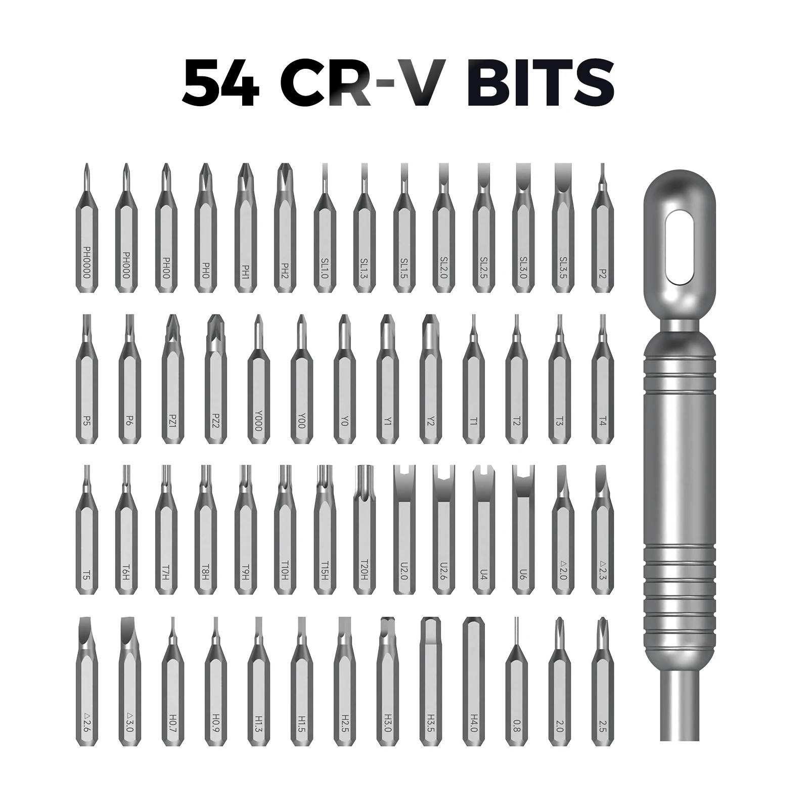 Juego de 55 Destornilladores de Precisión Mini con Puntas Magnéticas CRV, Kit de Reparación para Teléfonos Inteligentes, Laptops, Relojes, Consolas de Videojuegos y Herramientas Electrónicas