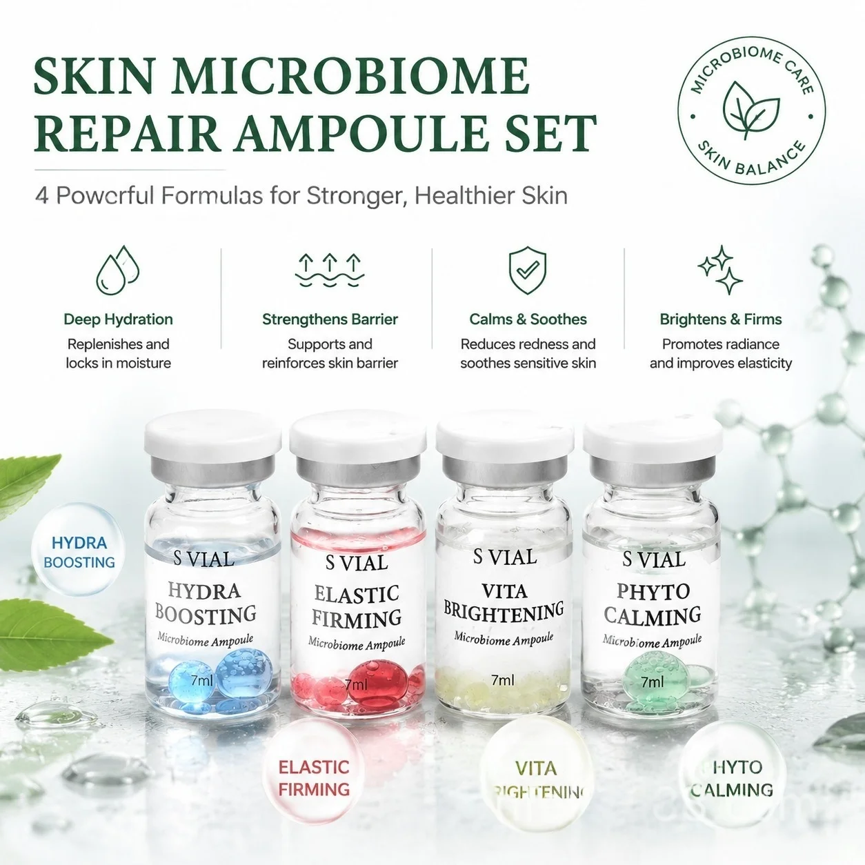 Suero Facial Antiedad con PDRN y Probióticos, Hidratante, Reafirmante e Iluminador, Productos Coreanos para el Cuidado de la Piel que Combaten las Arrugas