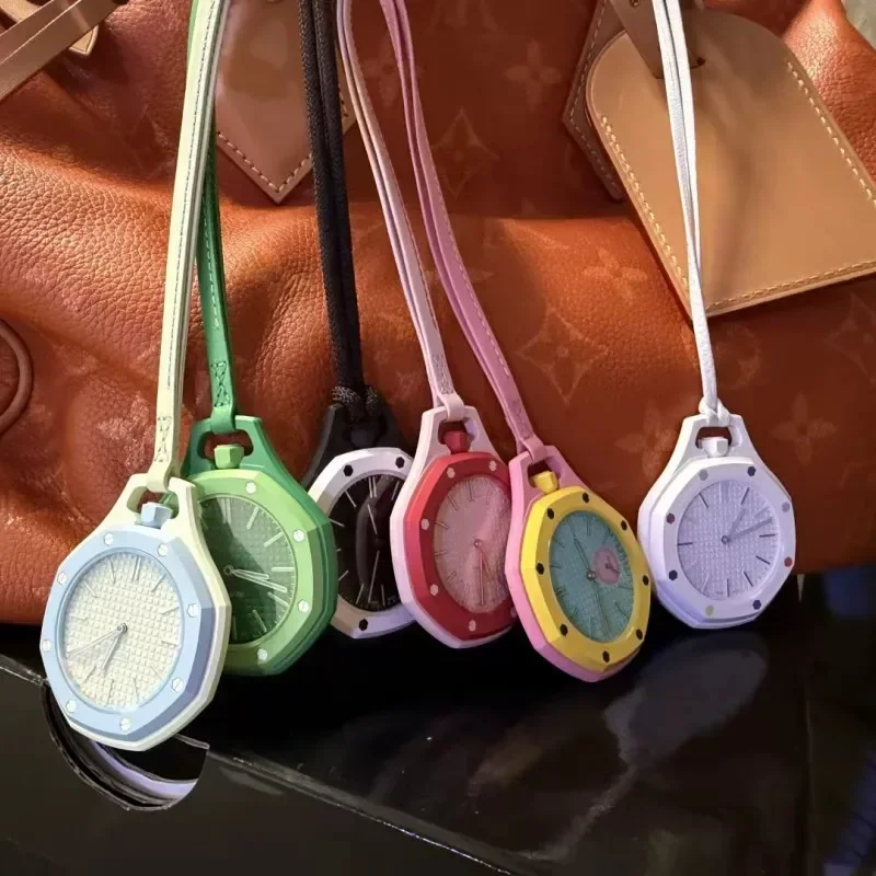 Venta Directa de Fábrica, Reloj de Cuarzo AR Carsikie para Hombre, Colgante Decorativo, Estilo Real, Reloj de Bolsillo Colaborativo en Colores Pastel