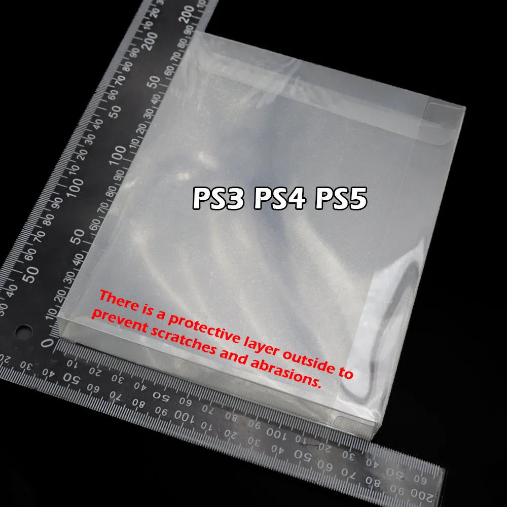 1-10 unidades de cajas protectoras transparentes de PET para juegos de PS1, PS2, PS3, PS4, PS5, estuche de almacenamiento y exhibición para cartuchos de juegos de PS1 (versión US, JP, EU), transparente.