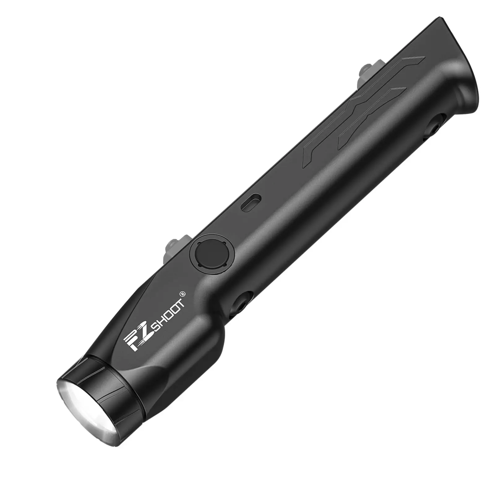 Linterna para Rifle EZshoot de 1700 Lúmenes, Recargable Magnética, Luz LED con Modo Estroboscópico para Rieles M-Rail y Picatinny, para Caza
