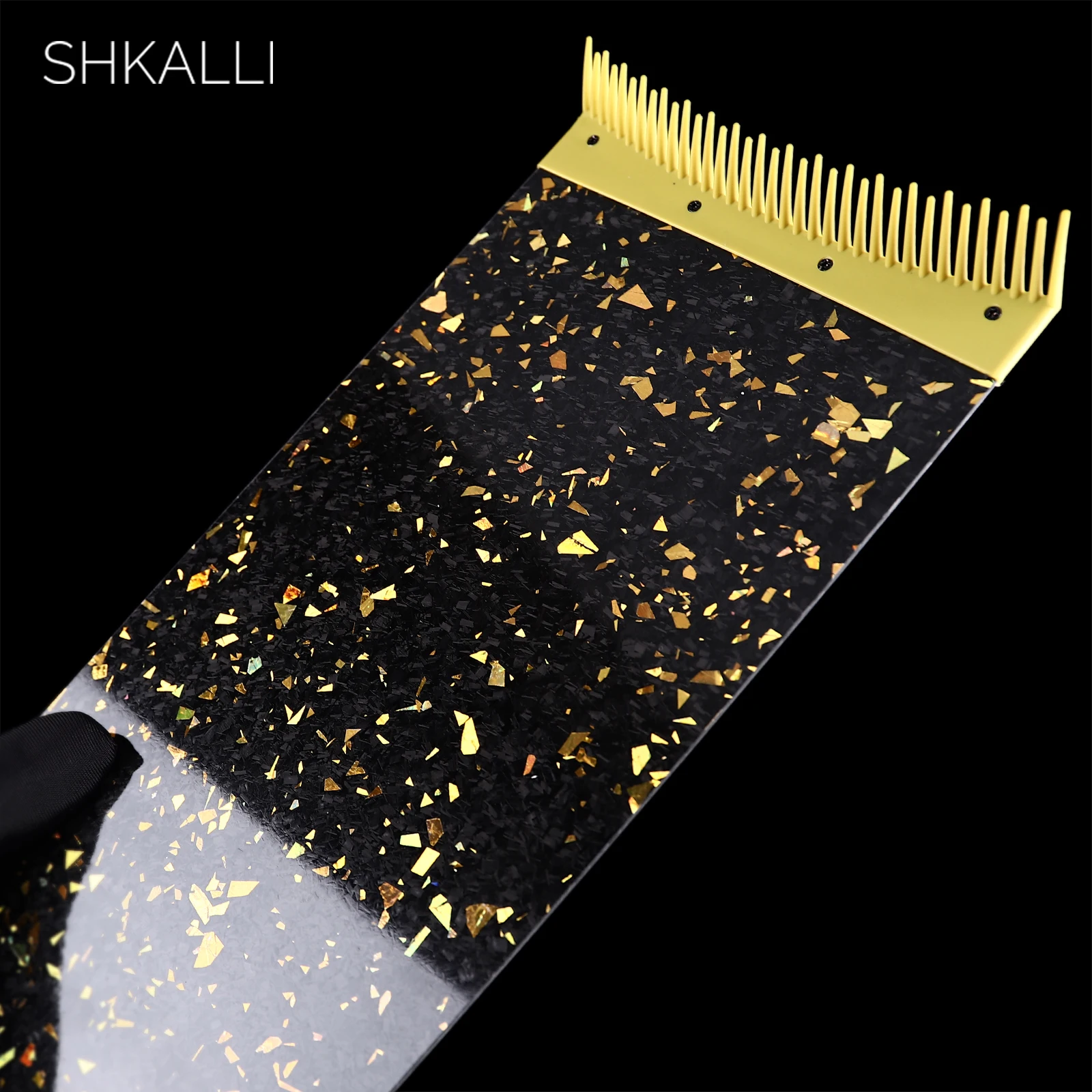 SHKALLI Tabla de Fibra de Carbono para Mechas con Dientes de Peine, Accesorio de Estilismo para Peluqueros, Herramienta de Coloración