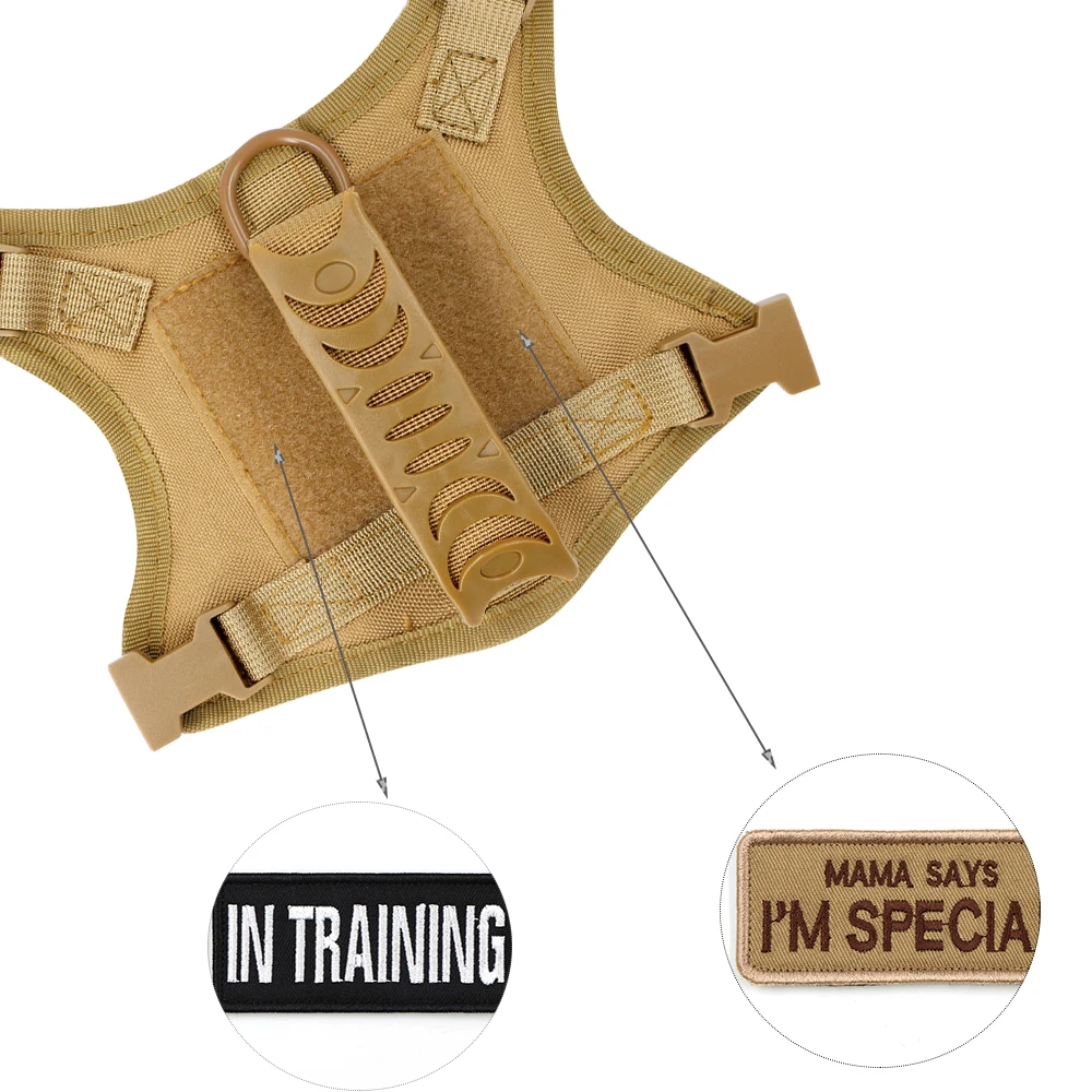 Arnés táctico para cachorros, correa para perros pequeños, gatos, chaleco ajustable para gatitos, servicio militar, entrenamiento de trabajo para perros y caminar