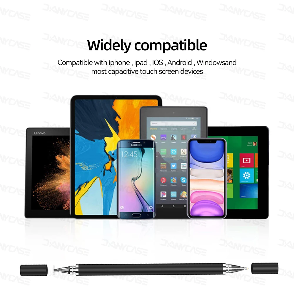 Lápiz óptico 2 en 1 Universal para tableta, accesorios para teléfono móvil Android ios, iPad, tableta de dibujo, lápiz táctil de pantalla capacitiva
