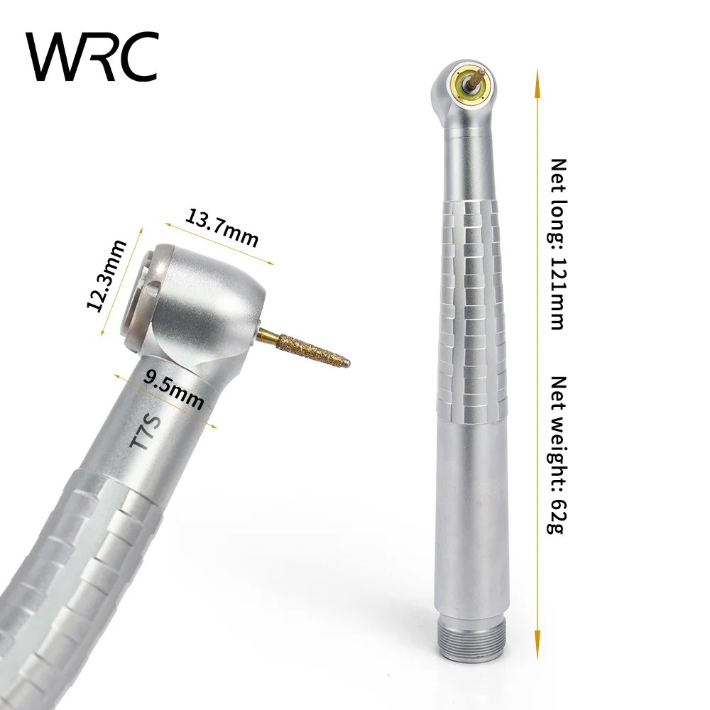Pieza de mano dental de alta velocidad con luz LED sin sombras, retracción cero, 4 chorros de agua, 2/4 orificios, turbina de aire para clínica dental