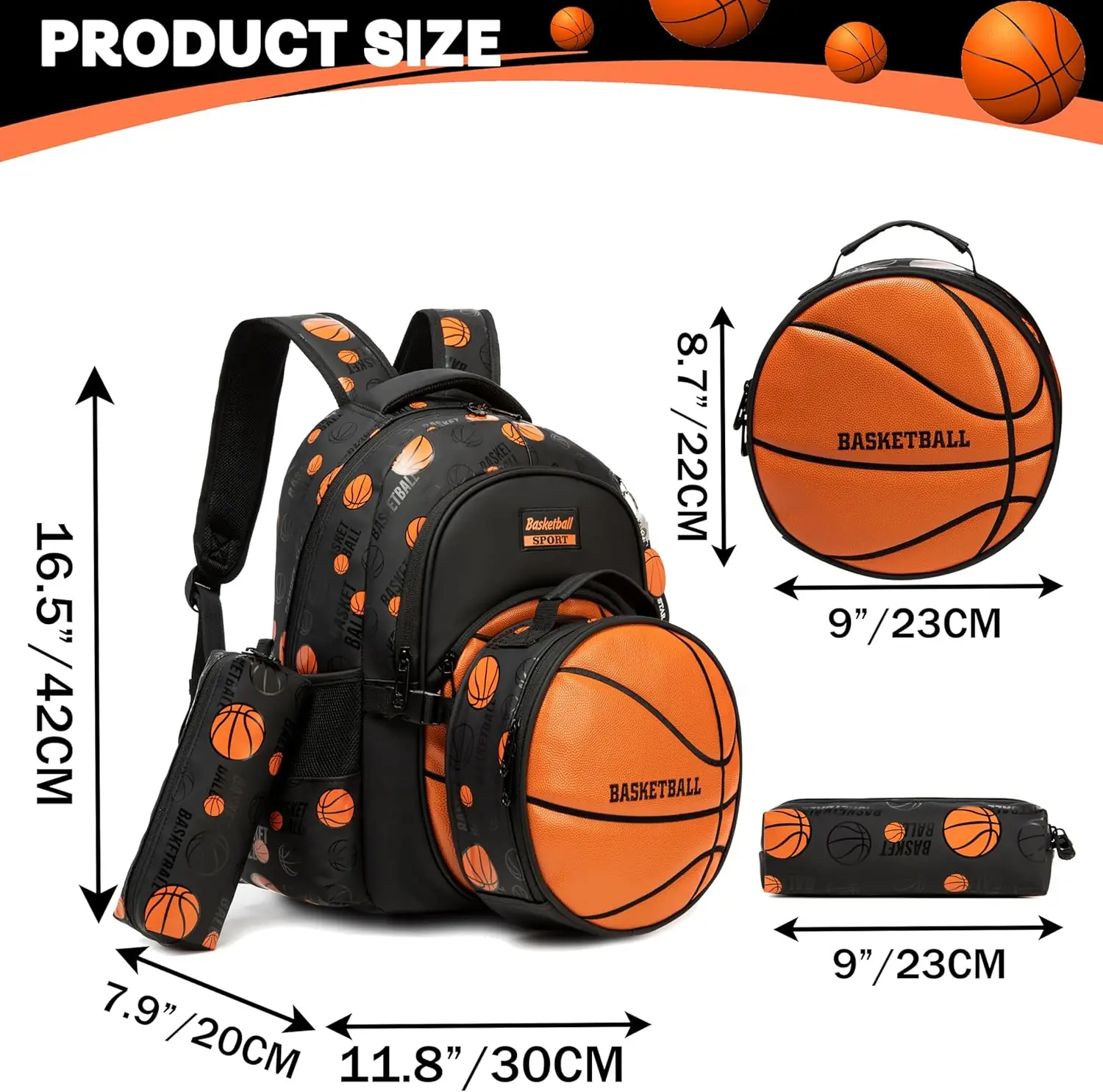 Mochila Escolar para Niños con Lonchera y Estuche para Lápices - Ideal para Adolescentes y Estudiantes de Secundaria