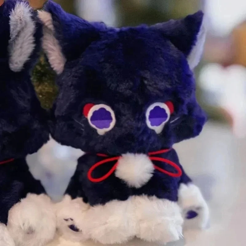 23cm Anime Genshin Impact Scaramouche gato lindo muñeco de peluche Wanderer mascota Cosplay almohada de peluche juguete regalo de cumpleaños