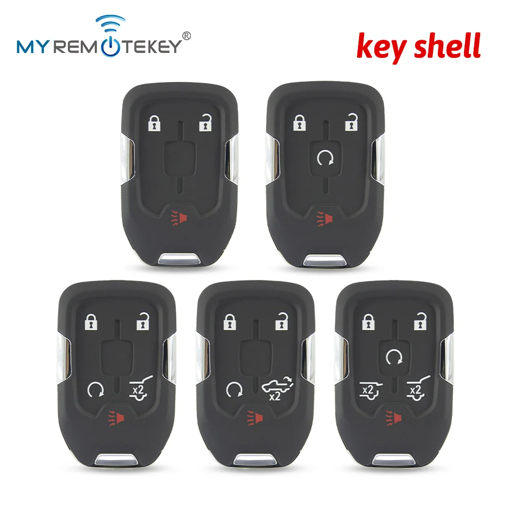 Carcasa de llave inteligente MYREMOTEKEY con entrada sin llave para Chevrolet Tahoe Suburban Silverado 1500 Colorado GMC Yukon XL