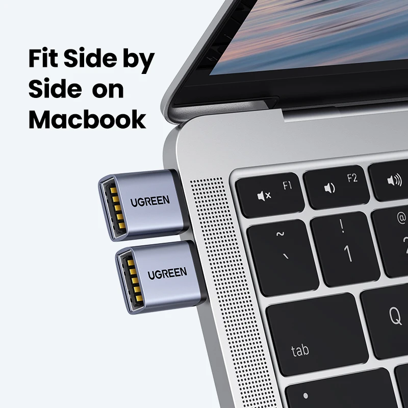 UGREEN-Adaptador USB 3,0 OTG tipo C a USB hembra, convertidor Thunderbolt 3 para Macbook pro Air, Xiaomi, Samsung S20, S10, OTG