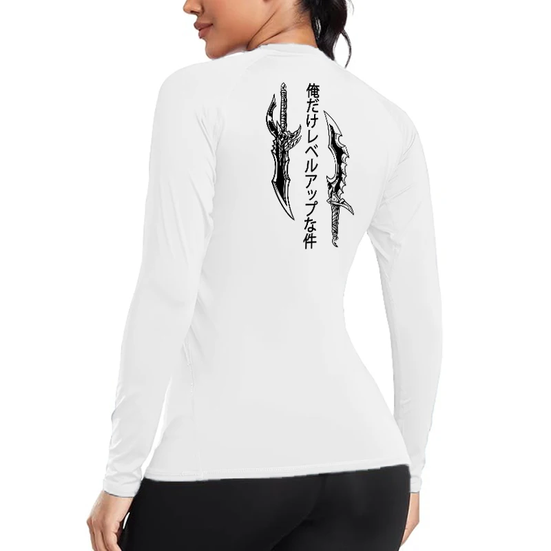 Camiseta de compresión con estampado gráfico para mujer, camisetas de secado rápido para gimnasio, entrenamiento atlético, camisetas de capa base de manga larga para primavera y otoño
