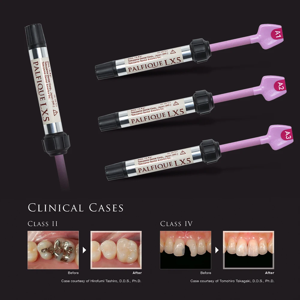 Tokuyama Palfique LX5 Material compuesto de curado ligero de resina restauradora Dental 3,8 g/unidad para uso Dental