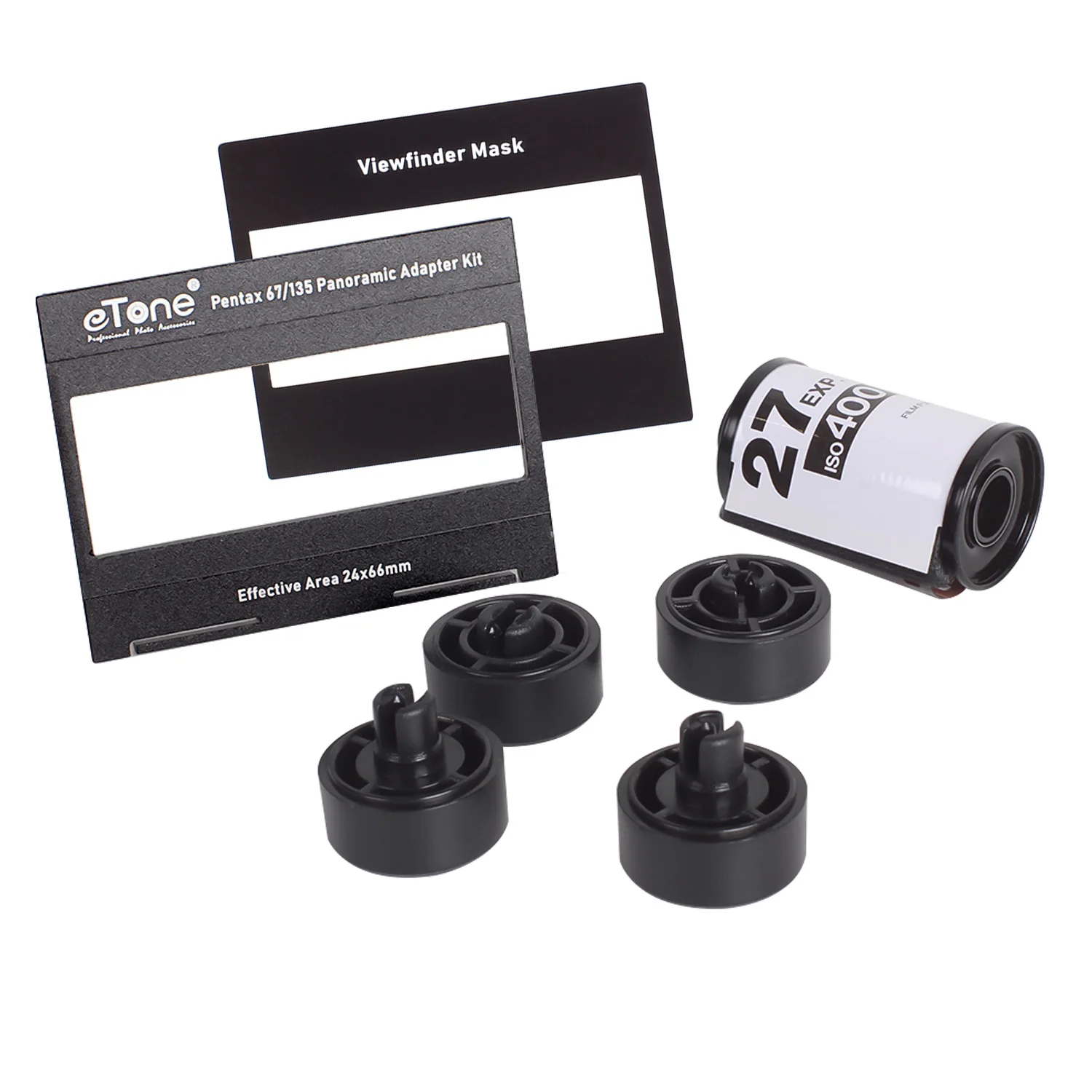 eTone Kit de adaptador para cámara Pentax 67, 6x7, 67II, 120, película a 135, adaptador de foto panorámica