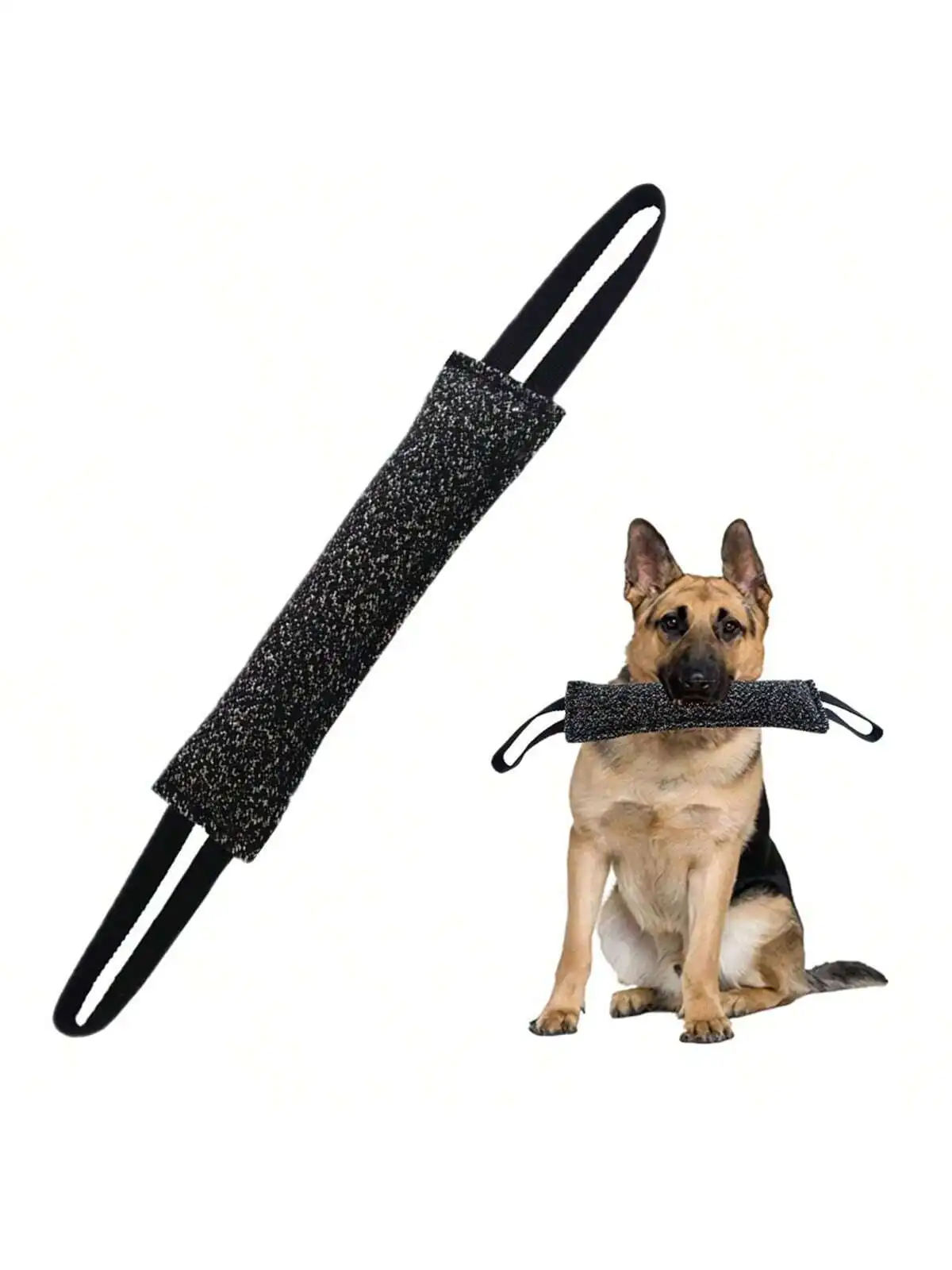 Palo de mordedura de perro para entrenamiento efectivo, mango cómodo para juego interactivo, rechinar dientes y entrenamiento para masticar, 1 unidad