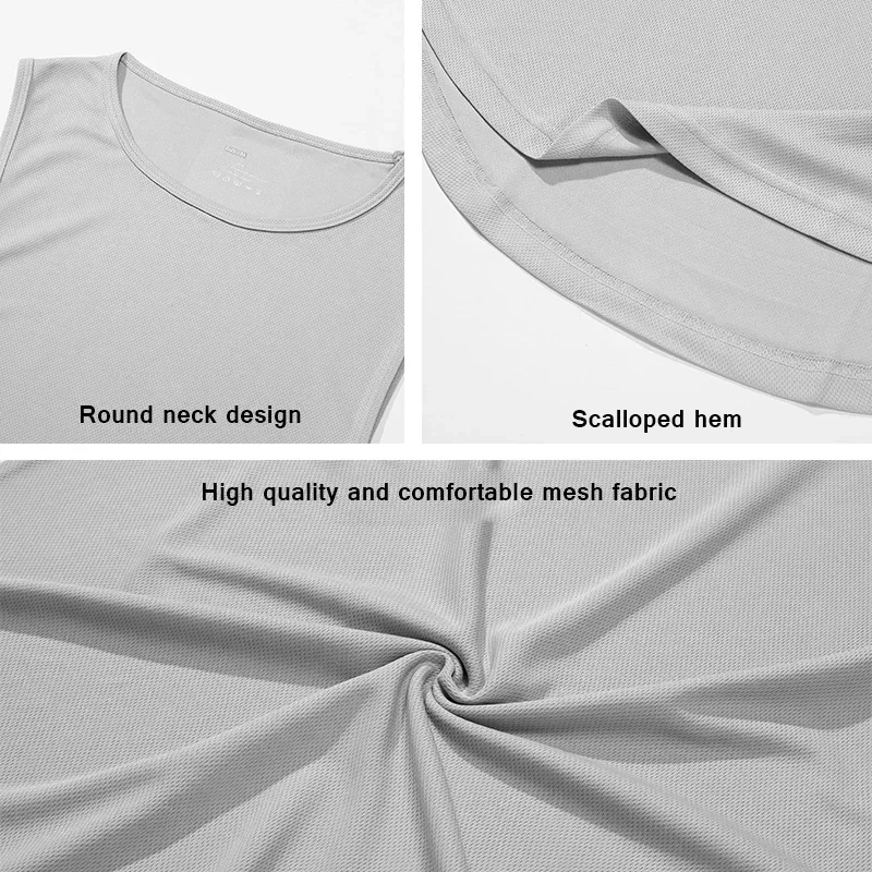 Never Give Up-Chaleco para correr para hombre, malla holgada, secado rápido, transpirable, entrenamiento muscular, culturismo, Fitness, camiseta sin mangas deportiva de baloncesto