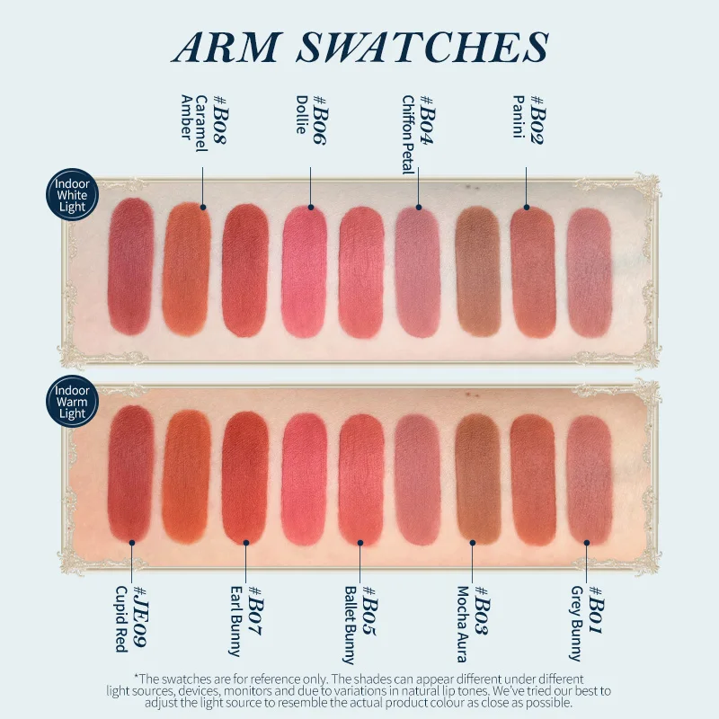 Flowerknows Lip Stick Bunny Garden Collection Cloud Lip Cream, Lápiz Labial Impermeable de Larga Duración, Maquillaje Coreano