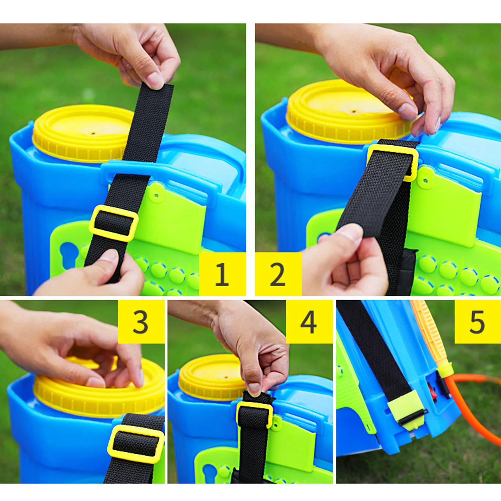 Correas de repuesto para pulverizador de mochila, correas de nailon para pulverizador Manual de hombro, correas ajustables, accesorios para pulverizador de jardín, 2 piezas