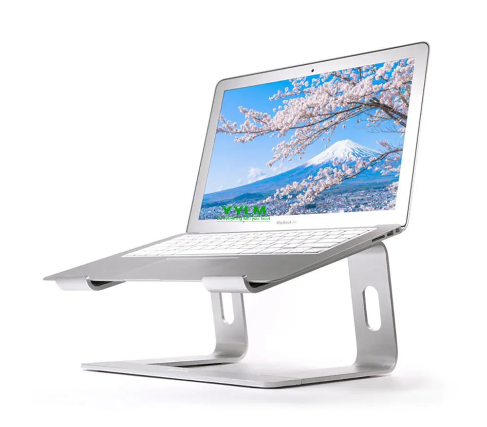 Soporte para ordenador portátil, soporte de aluminio para MacBook, soporte portátil para portátil, soporte de escritorio, soporte para ordenador portátil y PC