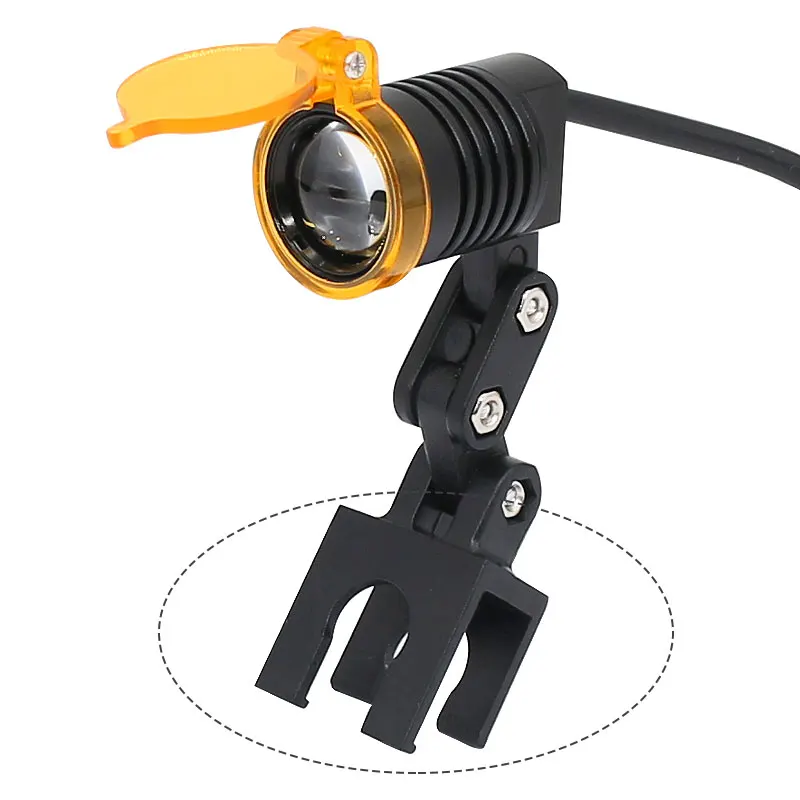 Clip de montaje adaptador para luz de cabeza Dental, piezas reemplazables, conectar con lupas Binocular, lupa útil, accesorios para lámpara de cabeza