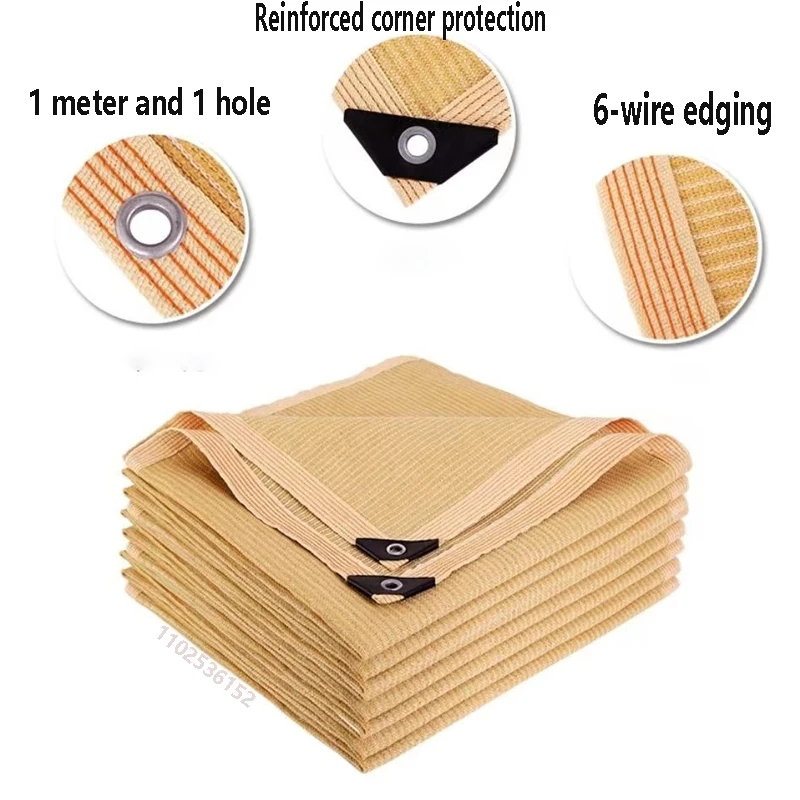 Red de sombreado de HDPE para jardín, protección UV, invernadero exterior, sombrilla, sombrilla de piscina, vela de plantas, 90% de sombreado