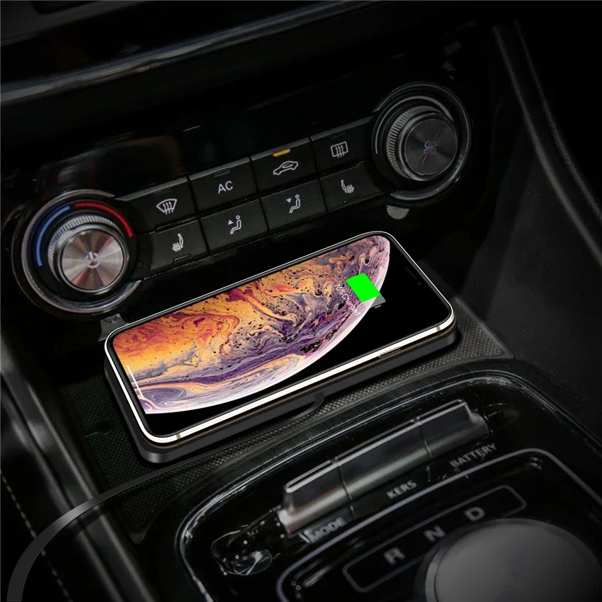 Cargador Inalámbrico para Auto, Base de Silicona para iPhone 17 16 14 13 12 Xiaomi Samsung Huawei, Carga Rápida Inalámbrica para Teléfono Móvil