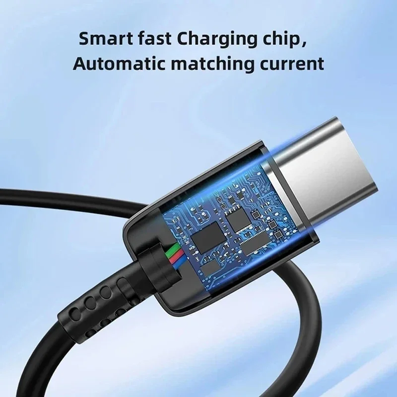Cable USB C de Carga Súper Rápida 5A PD 45W Tipo C para Samsung S21 FE S22 Plus S23 S24 S25 Ultra Note 20 A15 A33 A34 A53 A54 A55