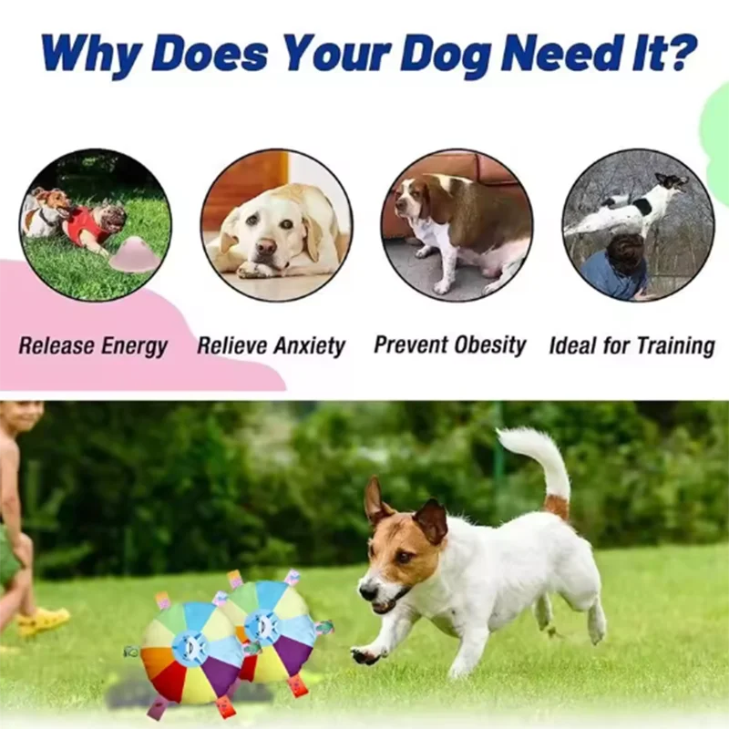 Juguetes Interactivos con Pelota G1 con Asas para Agarrar, Pelotas Masticables para Perros, Accesorios para Mascotas, Entrenamiento al Aire Libre para Cachorros, Balón de Fútbol, Suministros para Mascotas, 16 cm