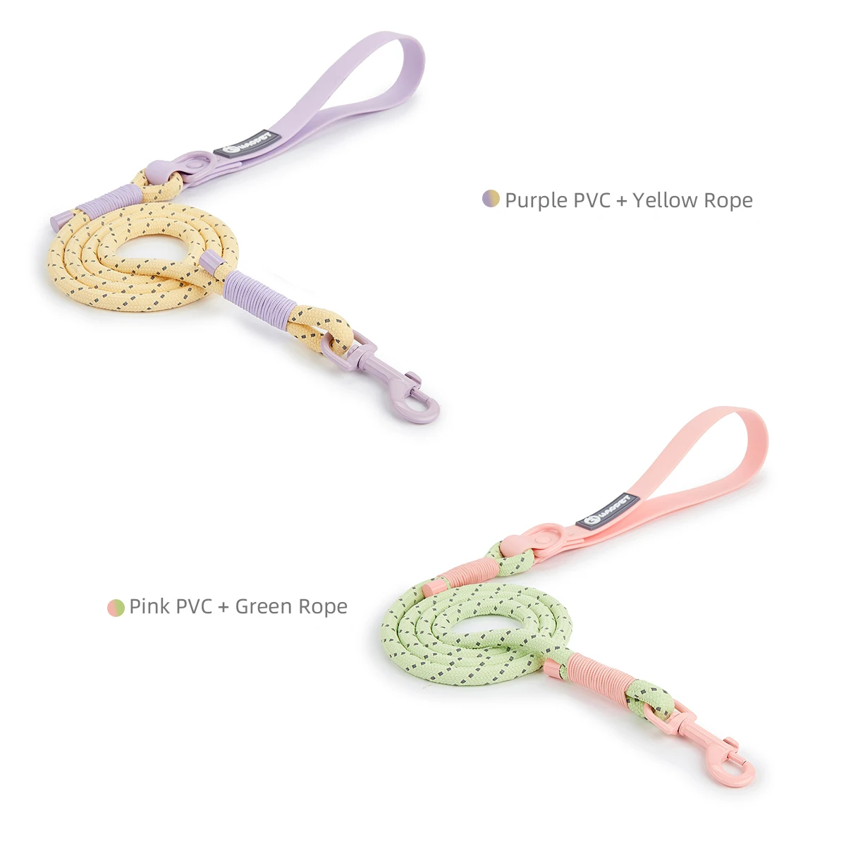 Suministros para Mascotas, Collar para Perros Pequeños y Medianos, Serie Color Caramelo, Estilo Lindo, Collar de PVC con Correa, Conjunto de Correas, Nueva Llegada