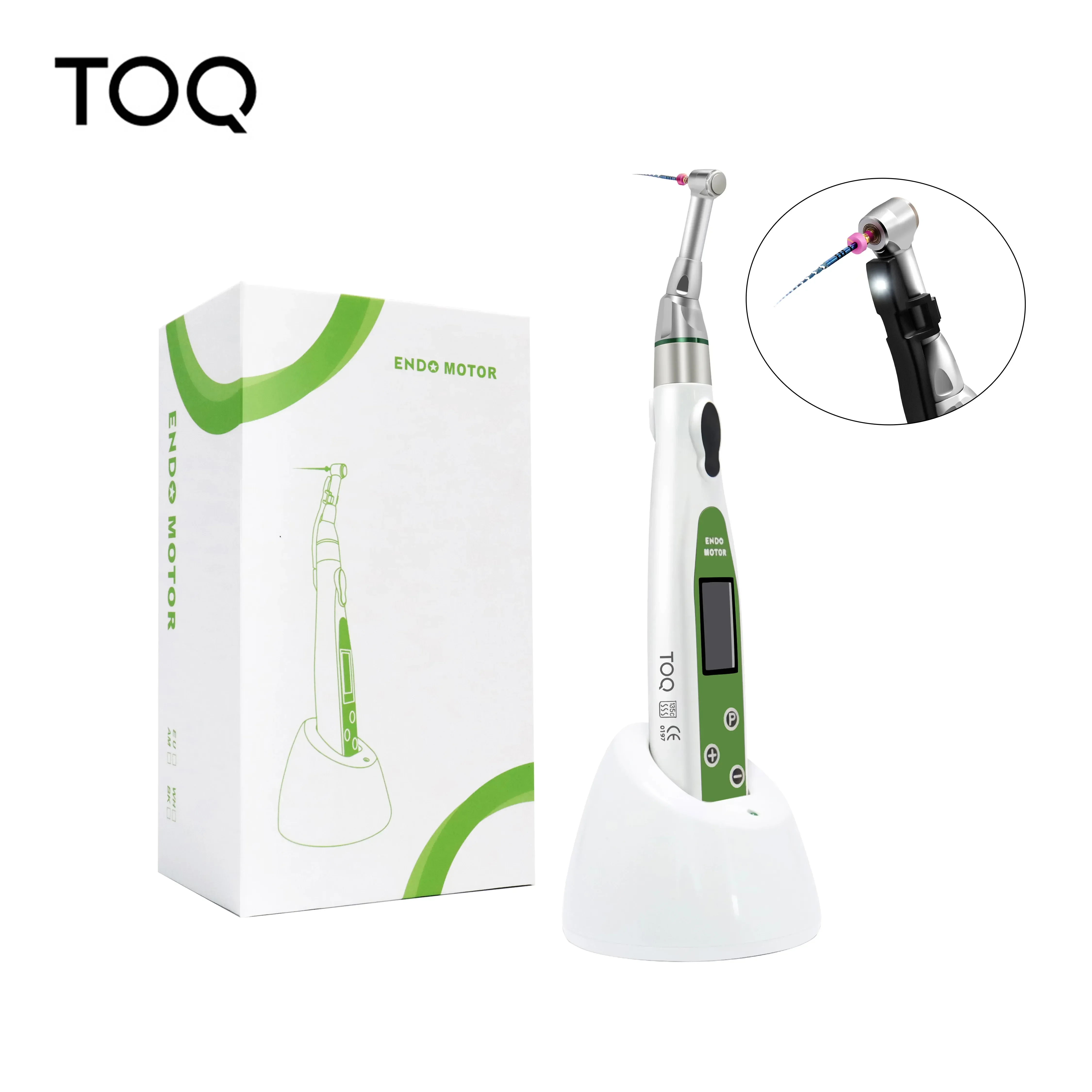 Motor Endodóntico Inalámbrico LED Dental Mini con Reducción 16:1, Instrumento para Tratamiento Endodóntico y Terapia de Conducto Radicular, Herramientas Dentales