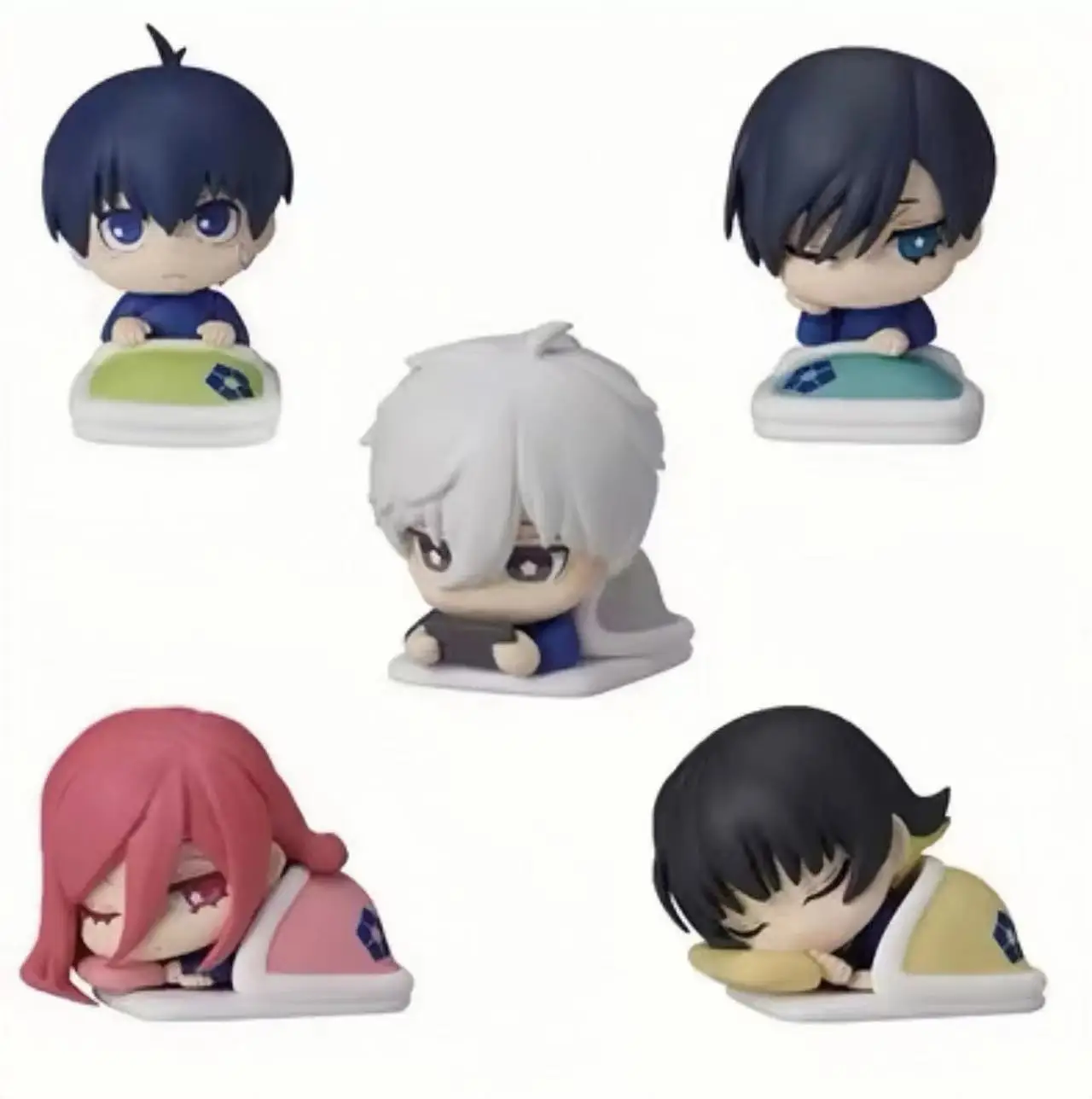 Figura de acción de bloqueo azul, adorno de dibujos animados lindo, Isagi, yoachi, Chigiri, Hyoma, Nagi, Seishiro, Rin, Itoshi, modelo de juguete