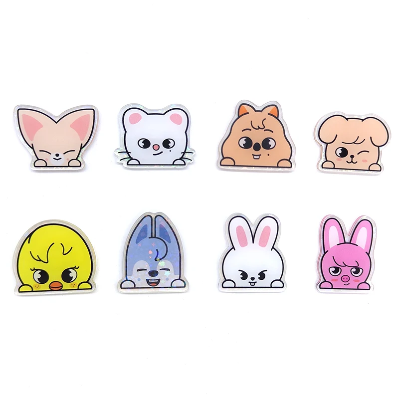 8 unids/set KPOP broche acrílico Pin accesorios lindo accesorio de moda para ropa y mochilas regalos para fanáticos