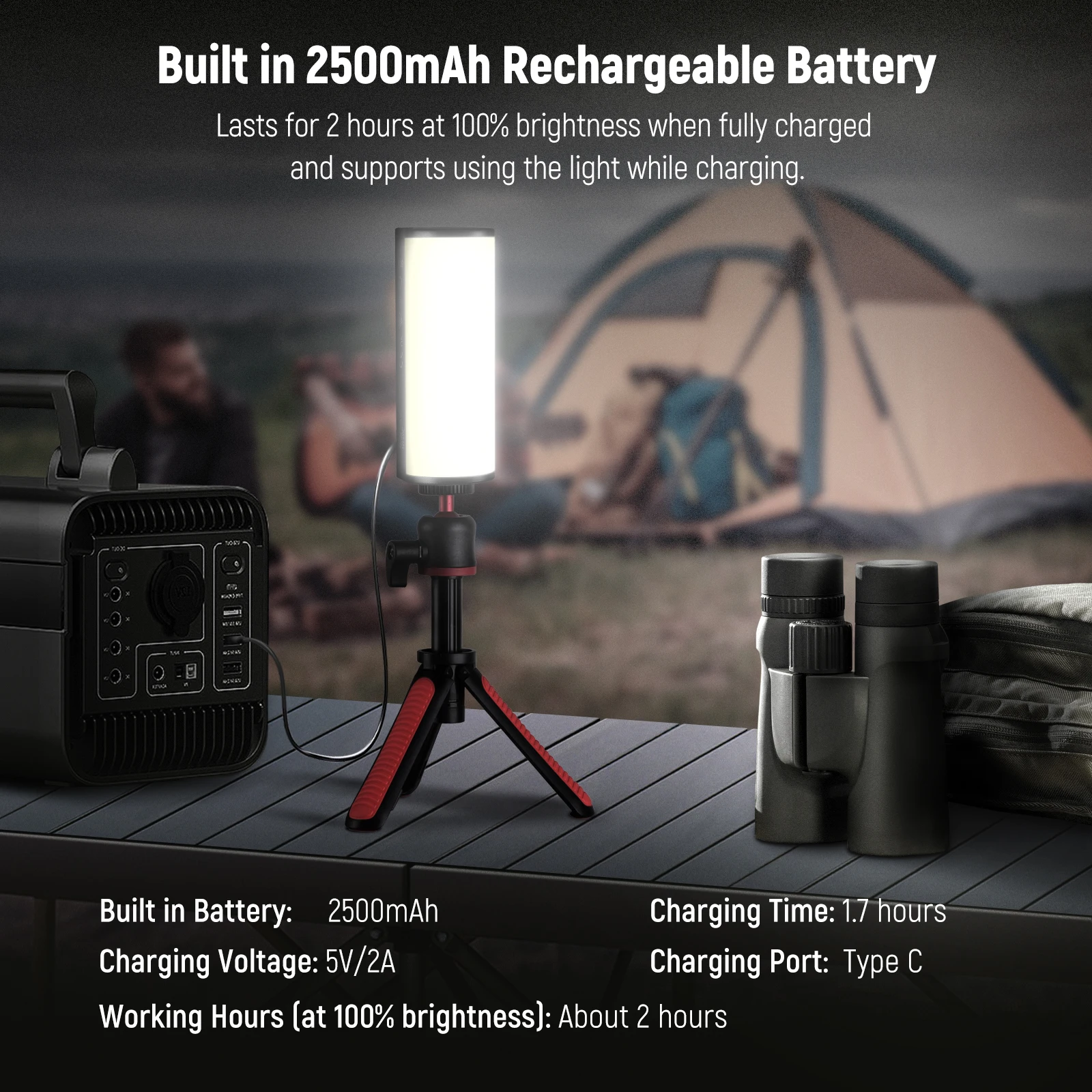 NEEWER Varita luminosa de mano magnética, 360 °   Mini barra de luz de vídeo LED RGB completa con batería recargable de 2500 mAh, 2500-8500 K