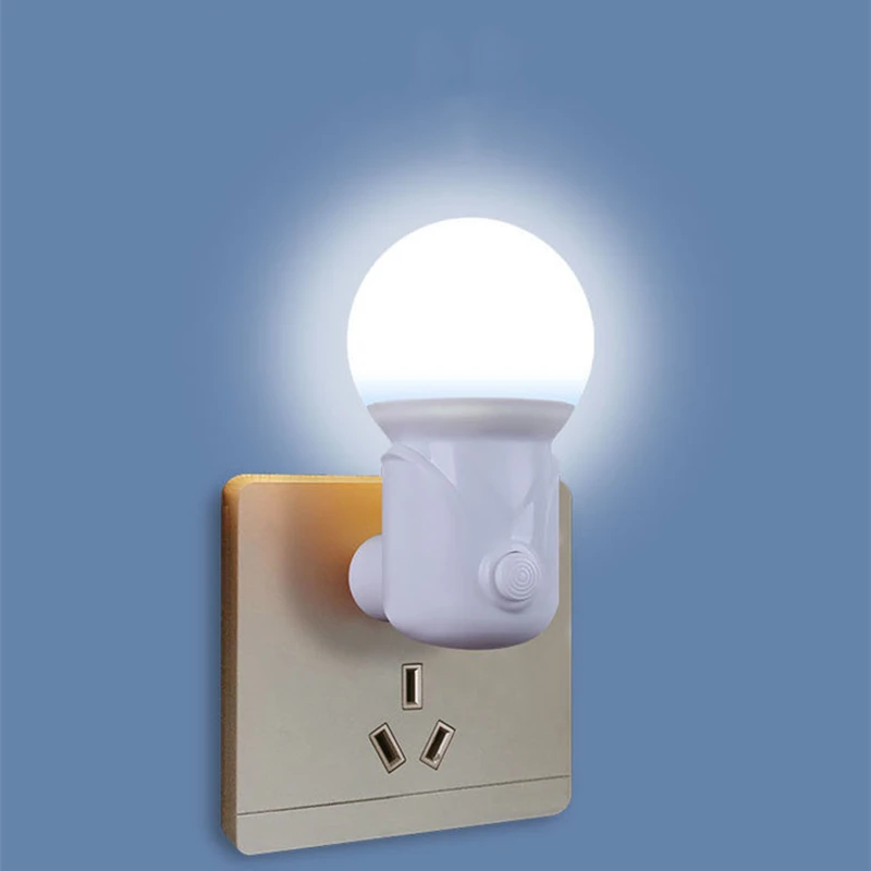 Luces LED de noche con enchufe UE/EE. UU., lámpara con atenuación de 2 colores, protección ocular, luz de sueño para lactancia de bebés, lámpara de noche para lectura y sala de estar
