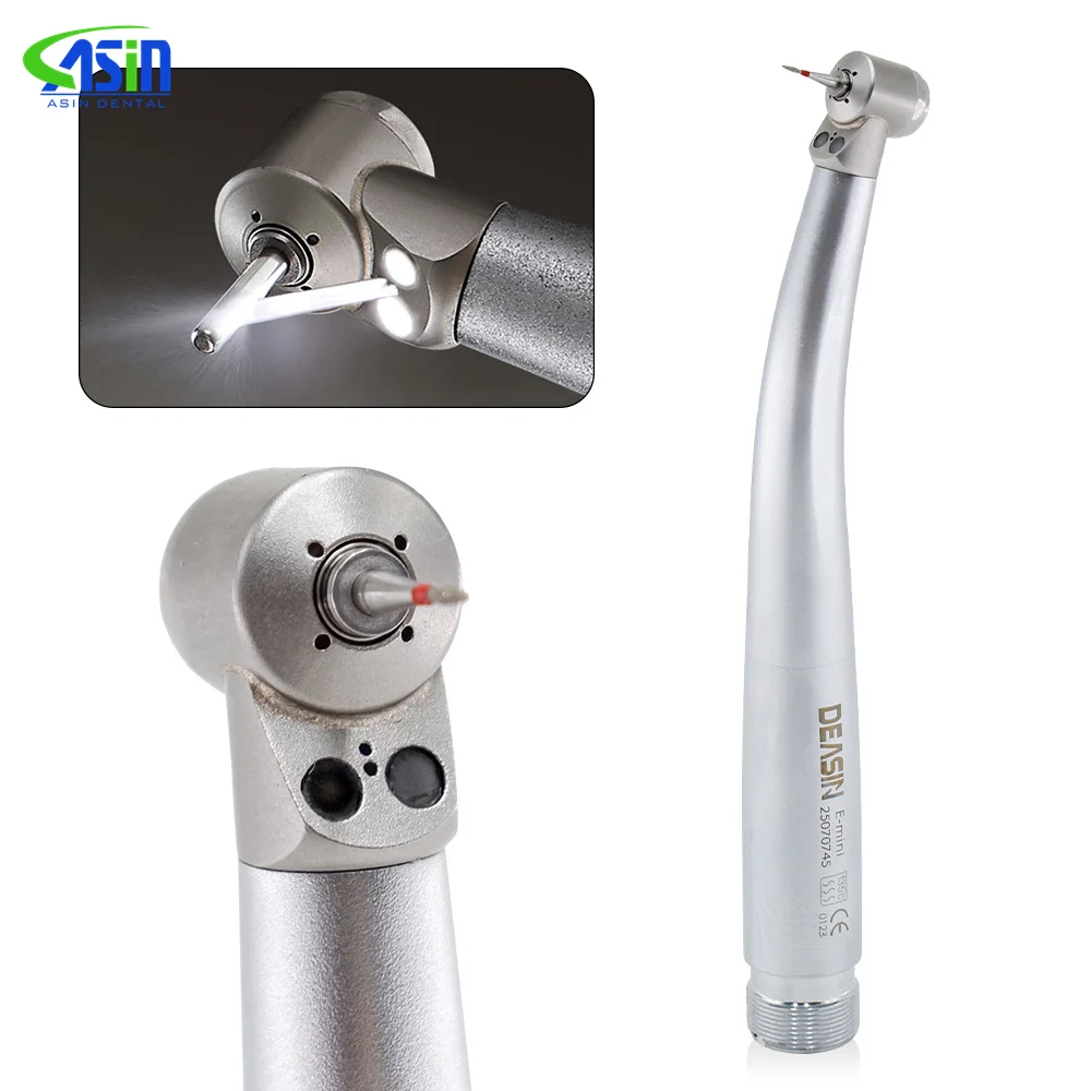 DEASIN-Mini cabezal LED Dental, pieza de mano de alta velocidad para laboratorio Dental, pieza de mano para niños, botón pulsador, herramientas de odontología