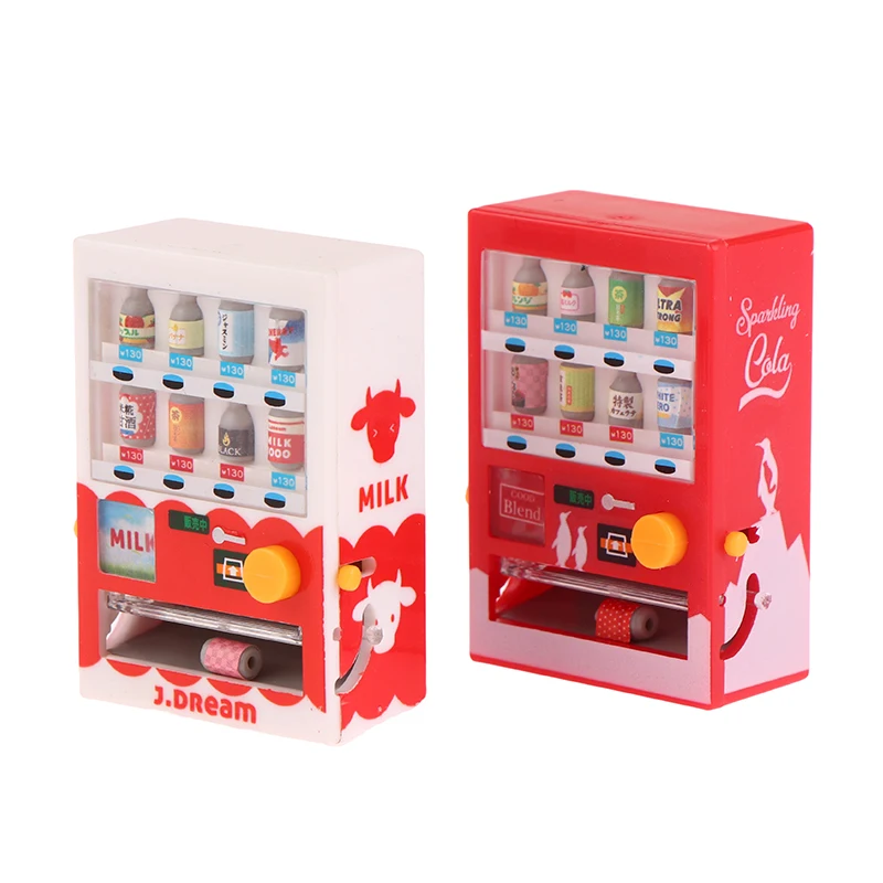 Mini máquina de bebidas, modelo de escena de disparo, accesorios para muñecas, accesorios para el hogar