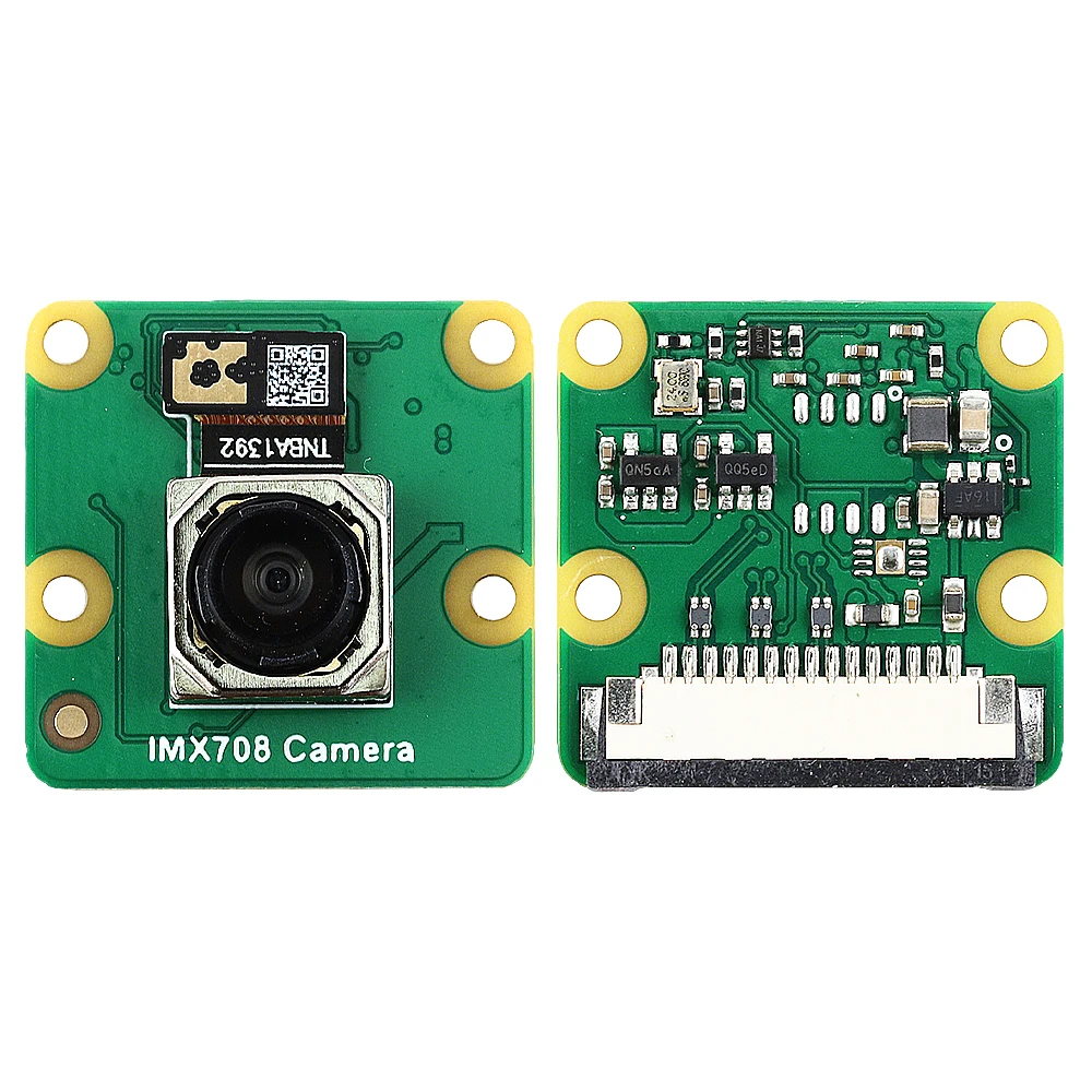 Módulo de Cámara IMX708 para Raspberry Pi 5 4 4B 3B+ ZERO 2 W HD 12MP, Enfoque Automático, Visión Nocturna de 75 120 Grados, Sin IR, 22 Pines CSI 15 Pines