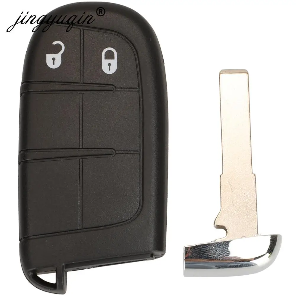 Jingyuqin llave remota inteligente del mercado de accesorios 433mhz 4A sin llave para Jeep Renegade Compass C-CUV Trailhawk SIP22 M3N- 40821302 68250335 AB