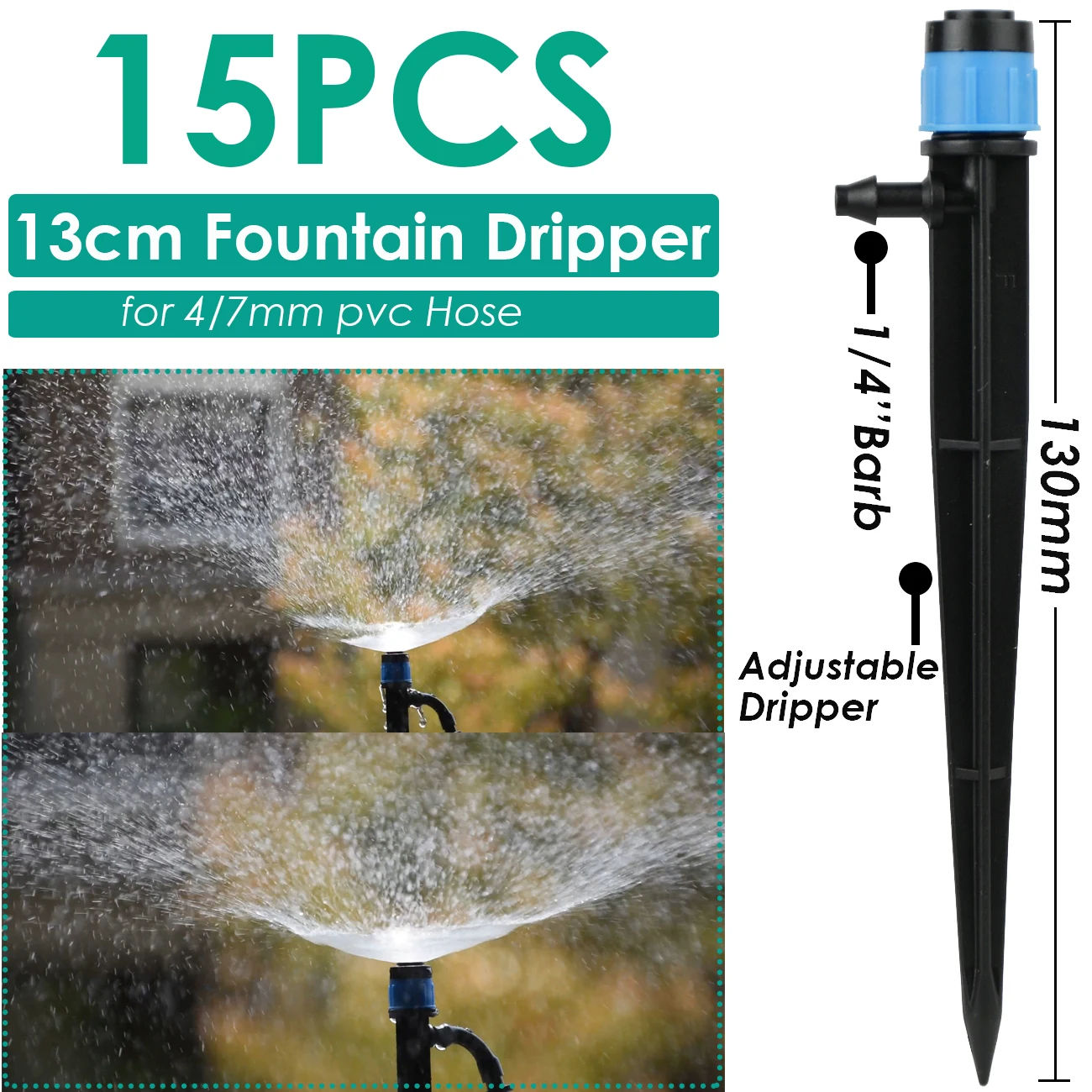 Sprycle-aspersor de riego para jardín, gotero de riego por goteo para invernadero, emisor de niebla ajustable, boquilla giratoria de micropulverización, 1/4 pulgadas