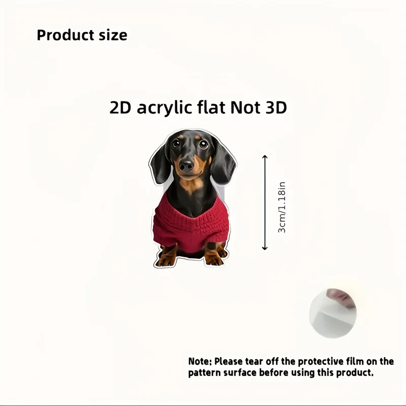 2 uds 2D plano perro salchicha patrón Cable Protector conector plástico teléfono cargador Cable cubierta para iPhone/tipo-c