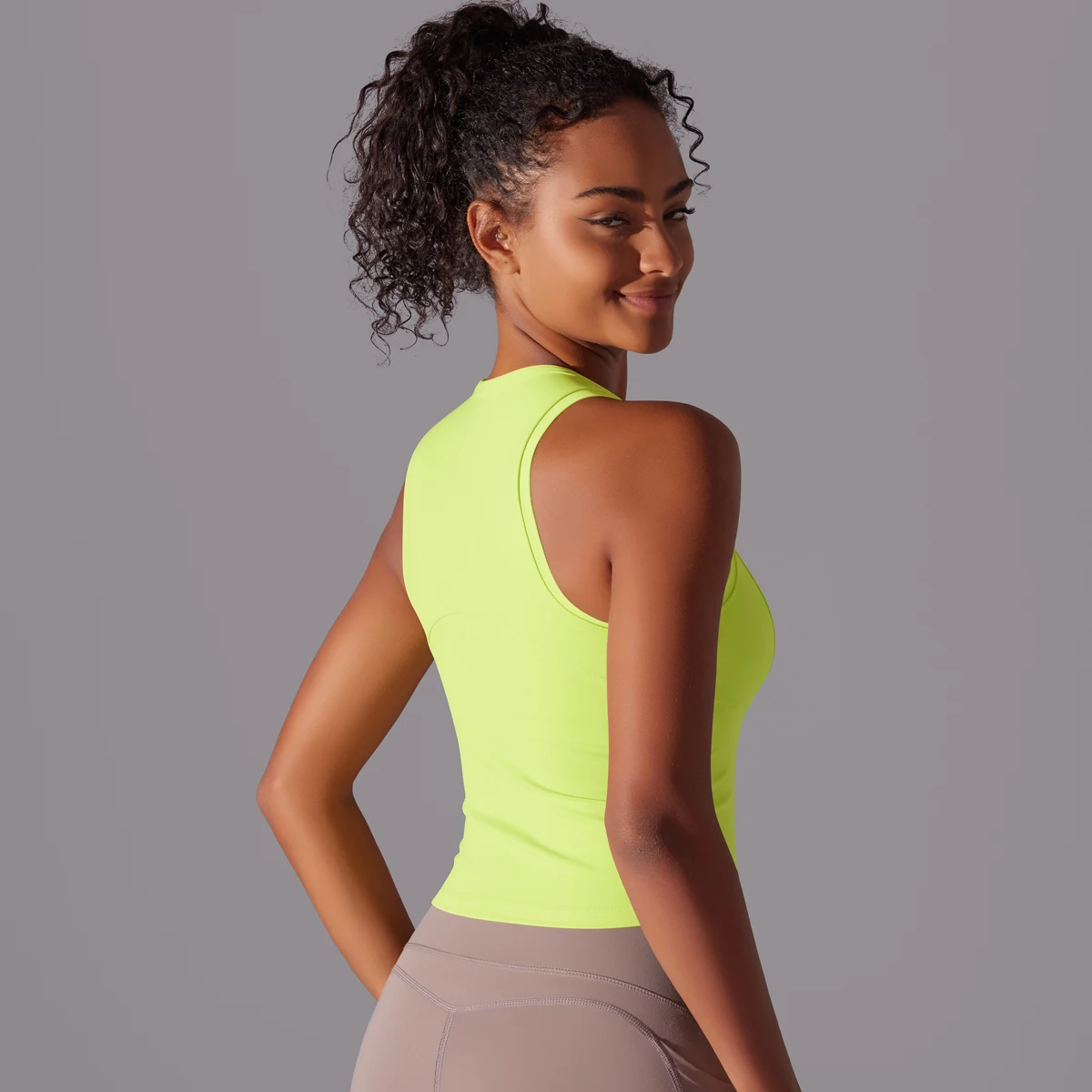 Chaleco de Yoga sin mangas, ropa deportiva ajustada, Sujetador deportivo ajustado elástico, camiseta sin mangas plisada transpirable, ropa deportiva de secado rápido, Top ajustado Sexy