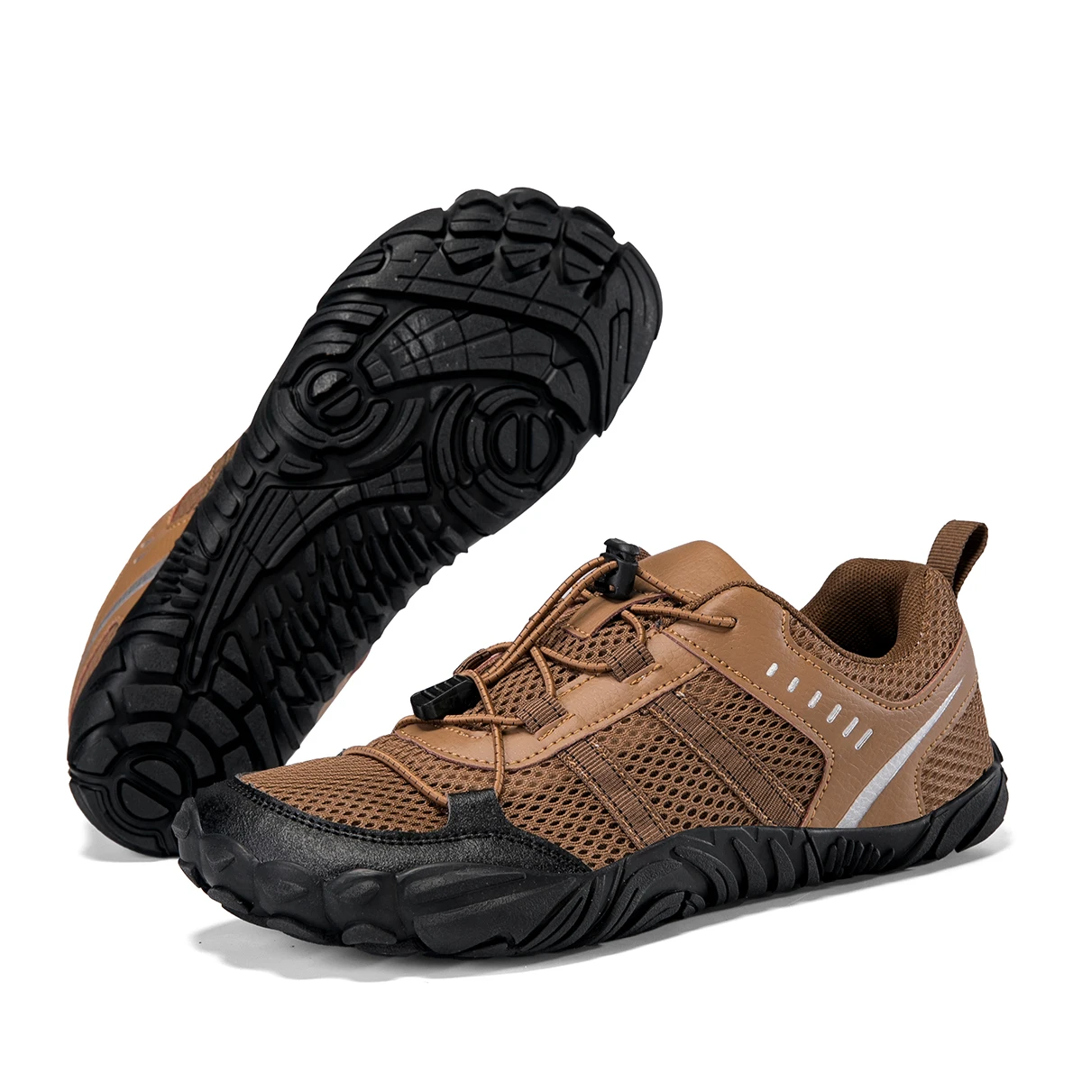 Zapatos de punta ancha de gran tamaño para hombre, calzado deportivo informal para senderismo y ciclismo al aire libre, cordones, suela de goma antideslizante, zapatos Yijiao