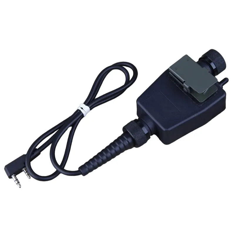 Cable de intercomunicación Emersongear para TEA PTT, interruptor de cable para radio Kenwood, interfaz de carga, walkie talkie, para caza y senderismo