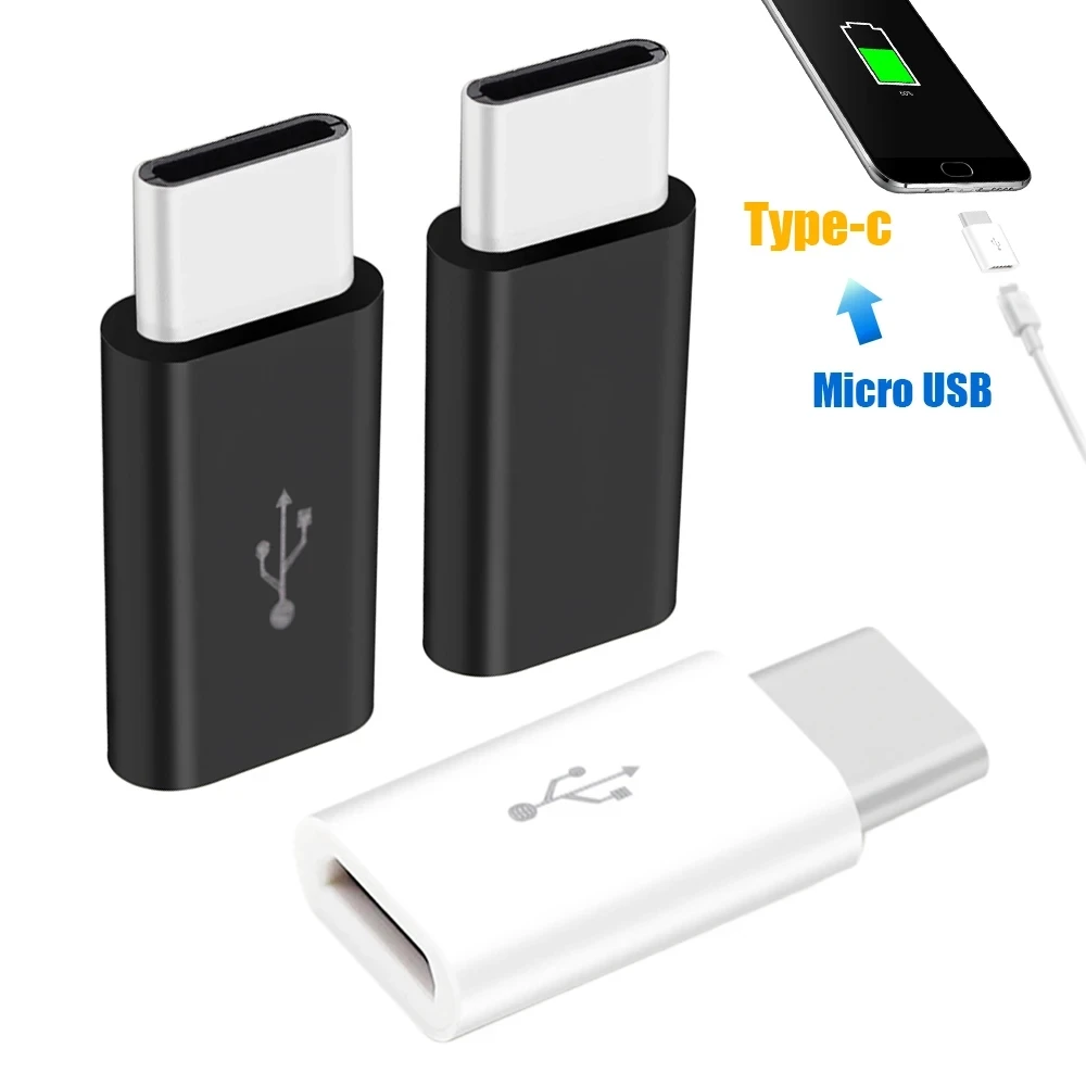 1/5/10 Uds Micro USB hembra a tipo C macho adaptador convertidor para teléfono inteligente Android tableta USB tipo C a conector Micro USB