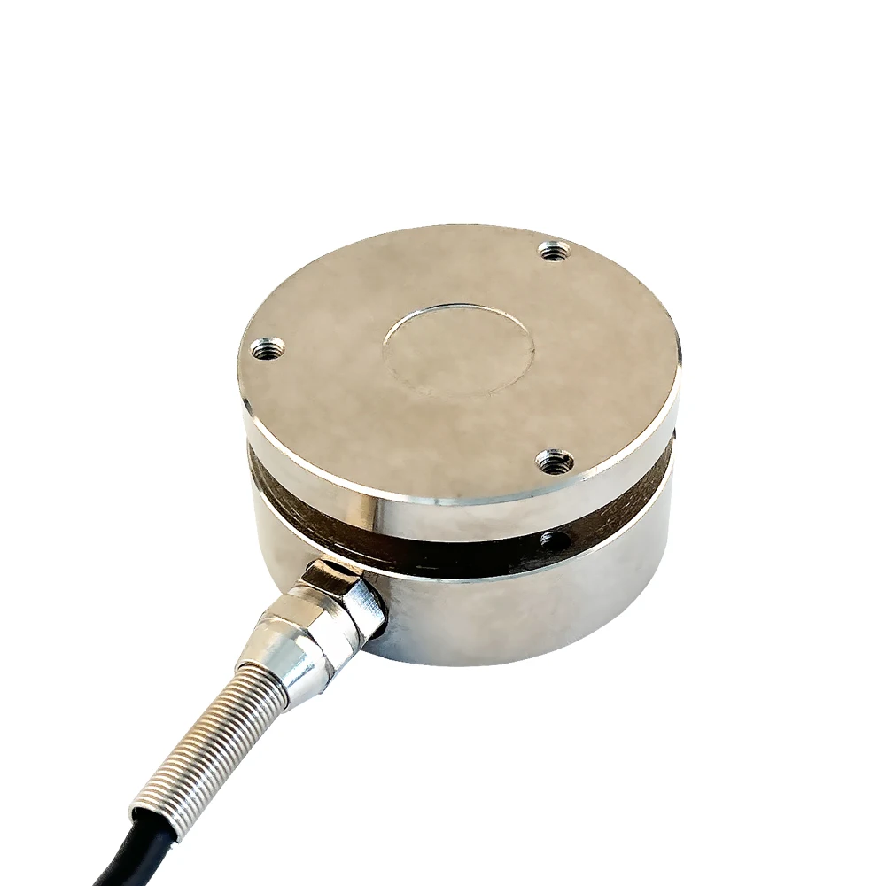 Celda de Carga de 58mm con Pantalla Digital, Sensor de Acero Aleado de 10t para Pesaje Industrial y Medición de Fuerza