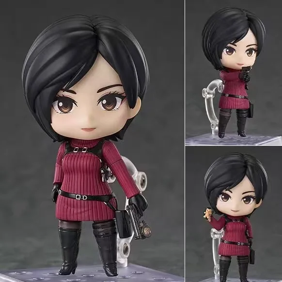 Nuevo # 2761 # 2337 Ada Wong y Leon S. Kennedy Resident Evil Set de Figuras de Anime con Rostros Intercambiables y Articulaciones Móviles, Figura de Acción para Regalo