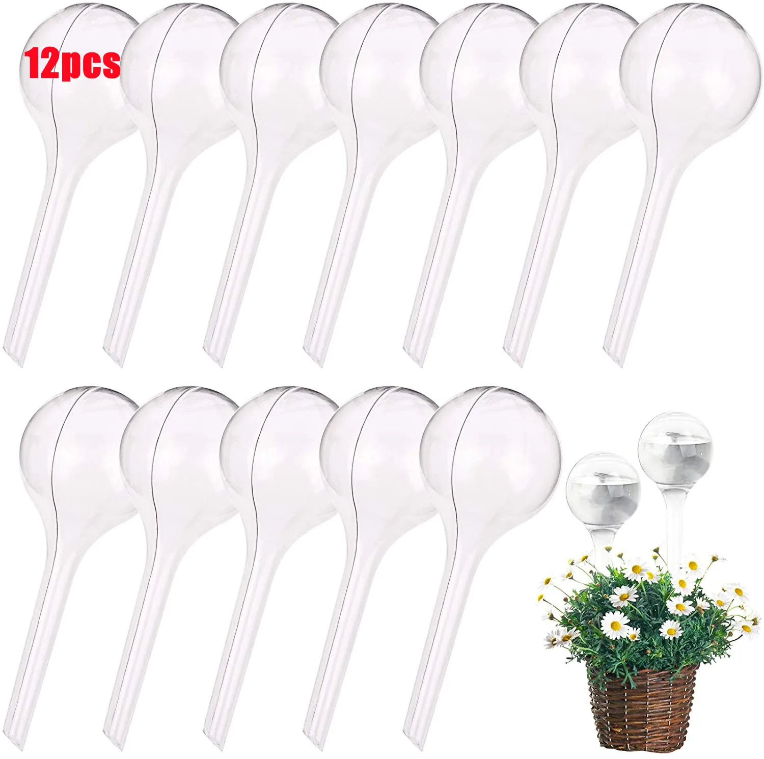 Bombillas de riego de plantas, globos de autorriego automático, bolas de plástico, dispositivo de agua para jardín, bombillas de riego para promoción de plantas, 5/12 Uds.