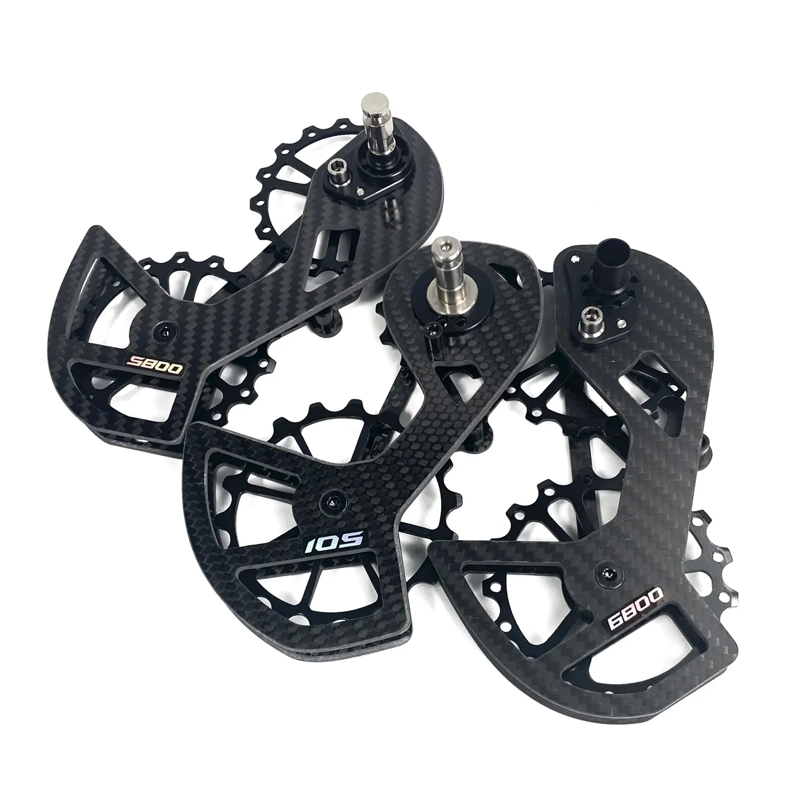 Rueda de rodamiento de cerámica LTWOO, rueda de guía de rueda trasera de fibra de carbono para Shimano 105/UT/Ultegra/DURA ACE
