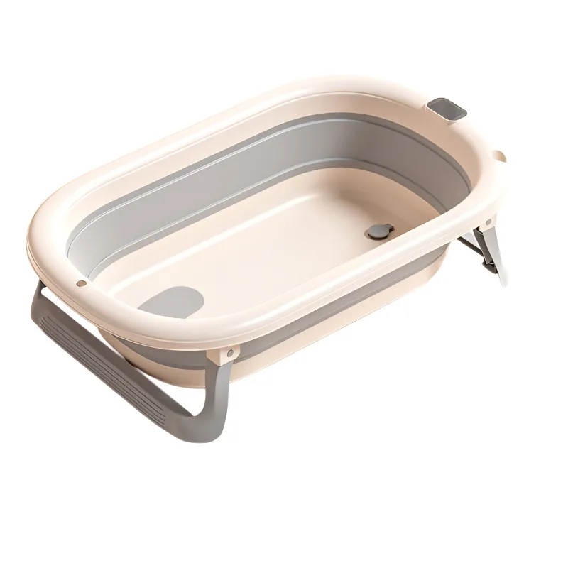 Bañera Plegable para Bebés, Solución de Baño Segura y Portátil para Bebés y Niños Pequeños, Apta para 6-12 Meses, Fácil de Usar