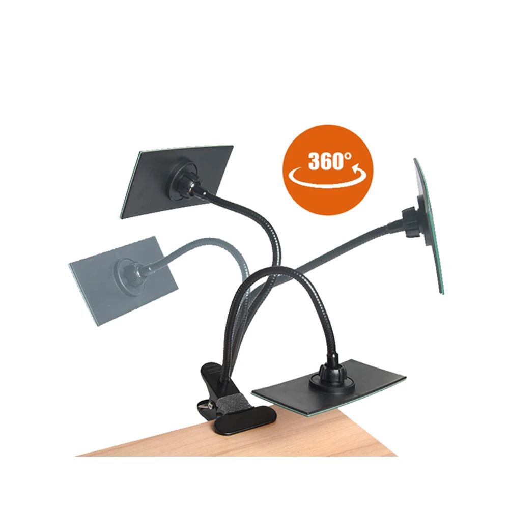 Flexible 360 °   Espejo Ajustable con Clip |   Espejo acrílico HD con brazo flexible para salón de pestañas, oficina y escritorio